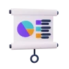 icon colored diagram projector screen